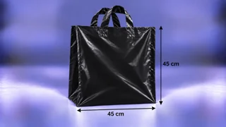 نایلکس پایپی دسته‌ بندی بغل‌ کاست (کالکی) 45 * 45 (خام)